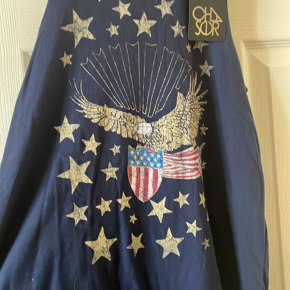 NWT chaser USA eagle American Stars and Stripes tank top - Picture 2 of 8